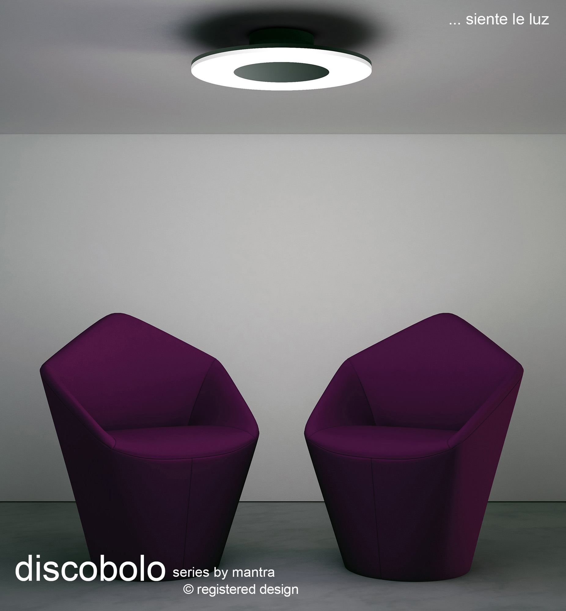 Discobolo Ceiling Lights Mantra Flush Fittings